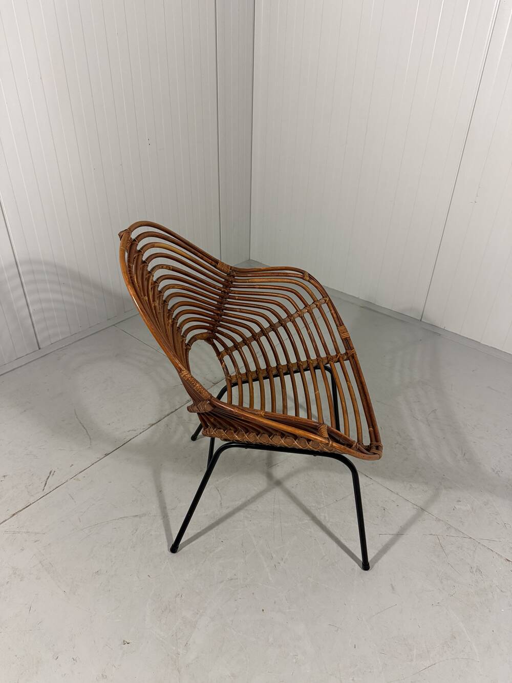 Rattan easy chairs by Rohé Noordwolde, Netherlands 1950-60’s