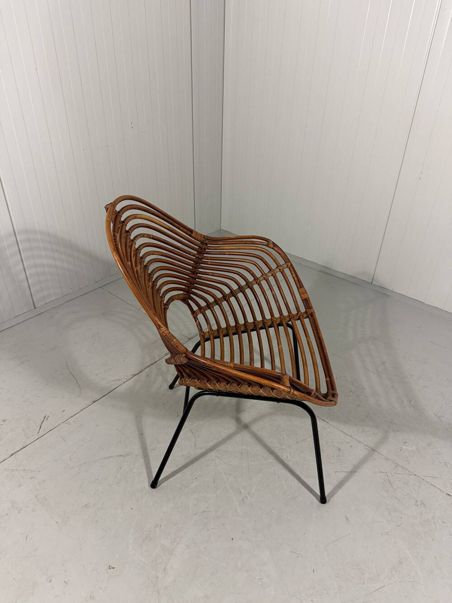 Rattan easy chairs by Rohé Noordwolde, Netherlands 1950-60’s
