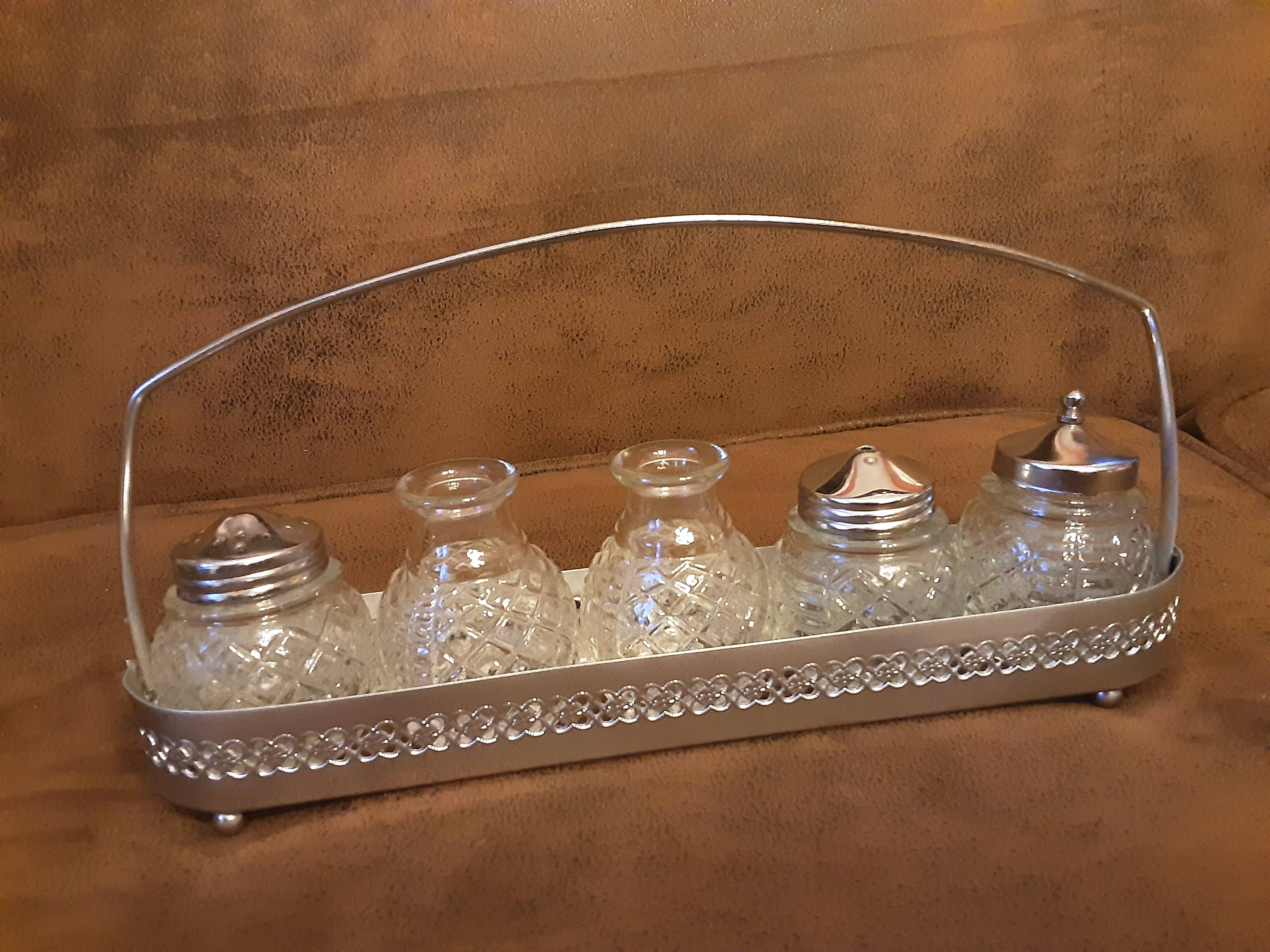 Vintage condiment set