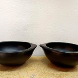 Pair of pottery bowls from La Chamba, Colombia