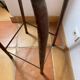 Vintage industrial metal stool