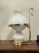 Vecchia Marina table lamp in opaline glass and brass, 1950.