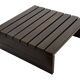 Vintage slatted coffee table design Wenge solid 70s minimalist