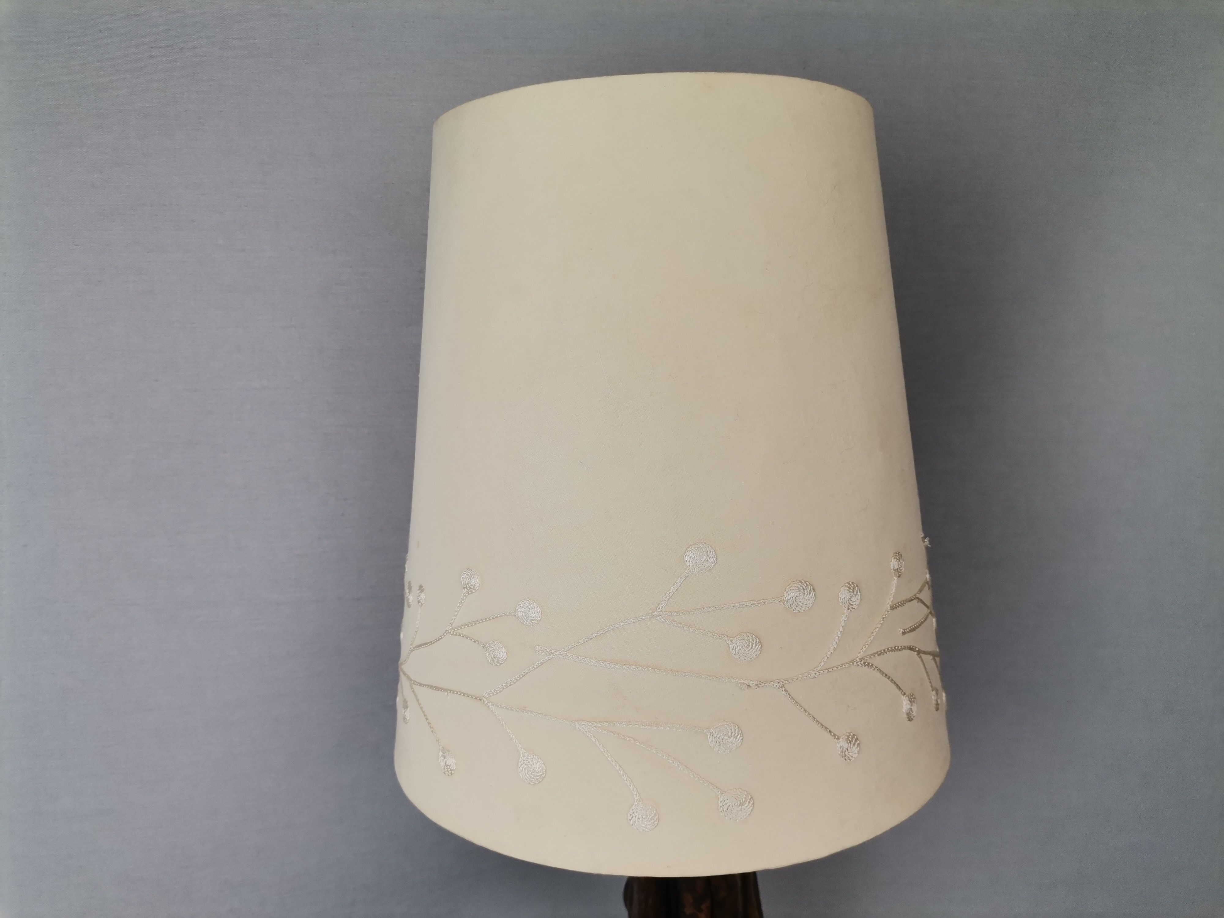Portuguese handmade vine wood table lamp