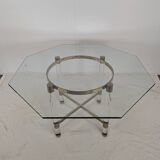 Brass and acrylic glass table by Sandro Petti for Metalarte, 1970