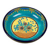 Longwy cloisonné enamel footed bowl – Art Deco floral decoration