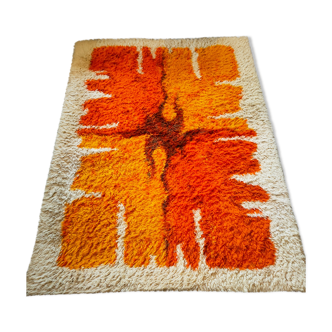 Vintage Scandinavian carpet Hojer Eksport 1970