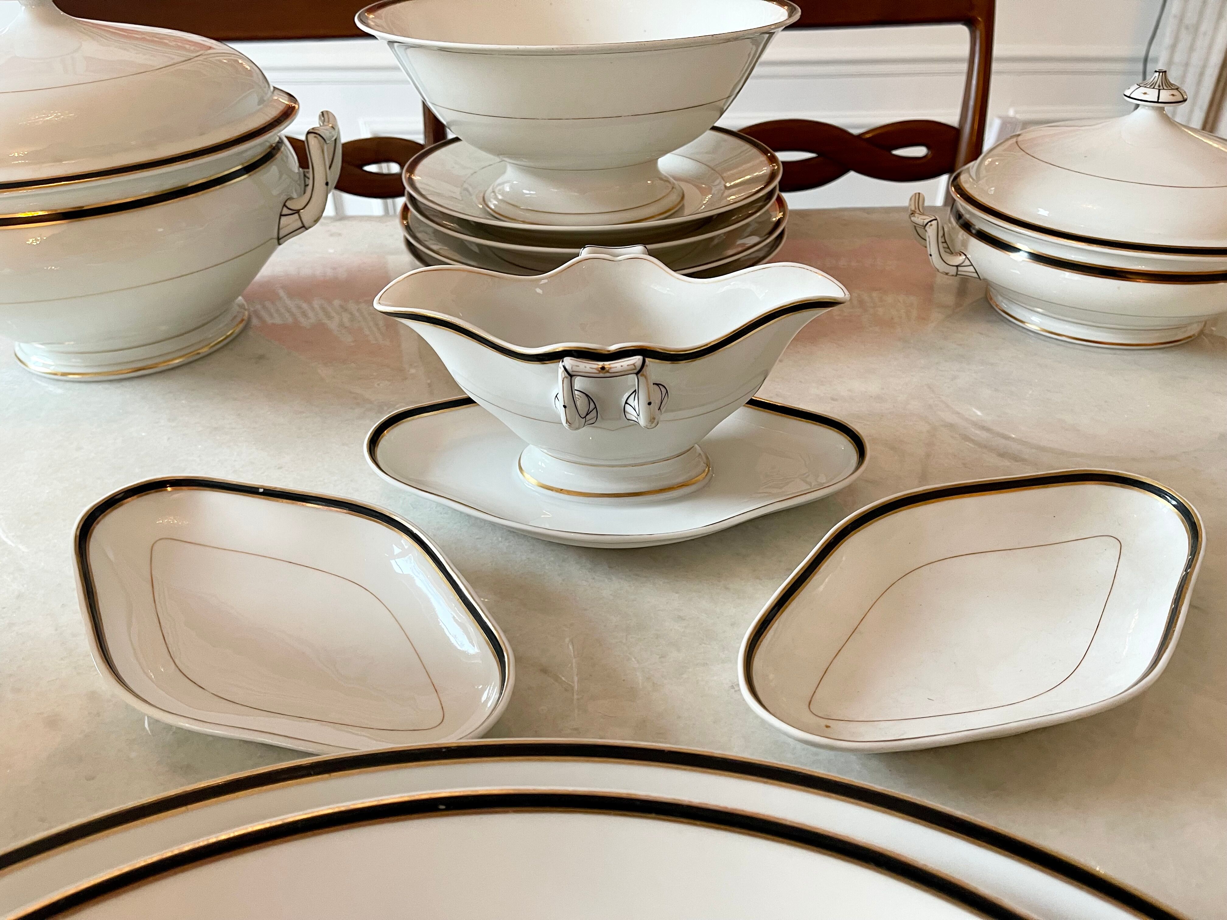 Table service in porcelain ch pillivuyt 81 pieces
