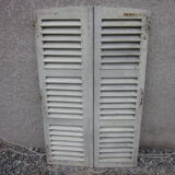 Pair of old shutter louvers