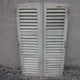 Pair of old shutter louvers