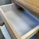 Solid oak bedside table