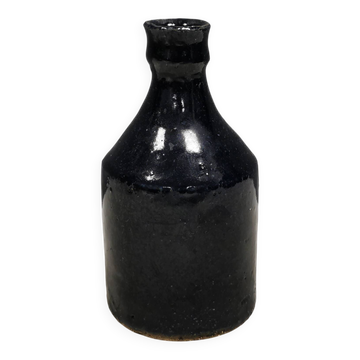 Miniature vase by Peter Fitzner (PF) in stoneware with dark blue glaze