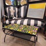 Coffee table, Vallauris ceramic, Roger Capron, 1960s