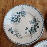 Set of 6 Terre de Fer plates, Acacia model