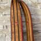 Pair of vintage Rossignol Hickory wooden skis