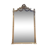 Miroir de style Louis XVI en bois doré