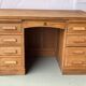 Bureau américain de maître d'école vintage des années 40 rénové