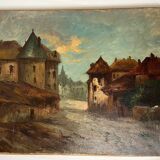 Tableau: oil on canvas Landscape