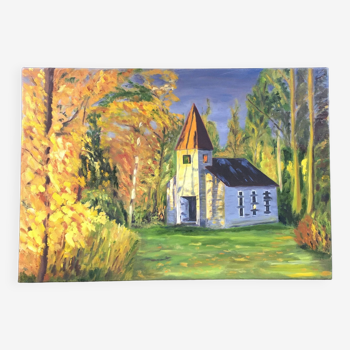 Painting The Chapel in Autumn