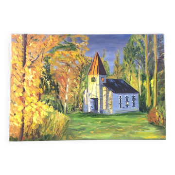 Painting The Chapel in Autumn