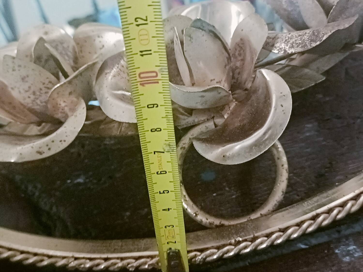 Vintage gold floral mirror