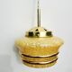 Yellow and gold clichy glass pendant light