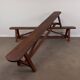 Pair of rustic benches 220 cm