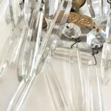 Wall lamp glass, brass, 50s