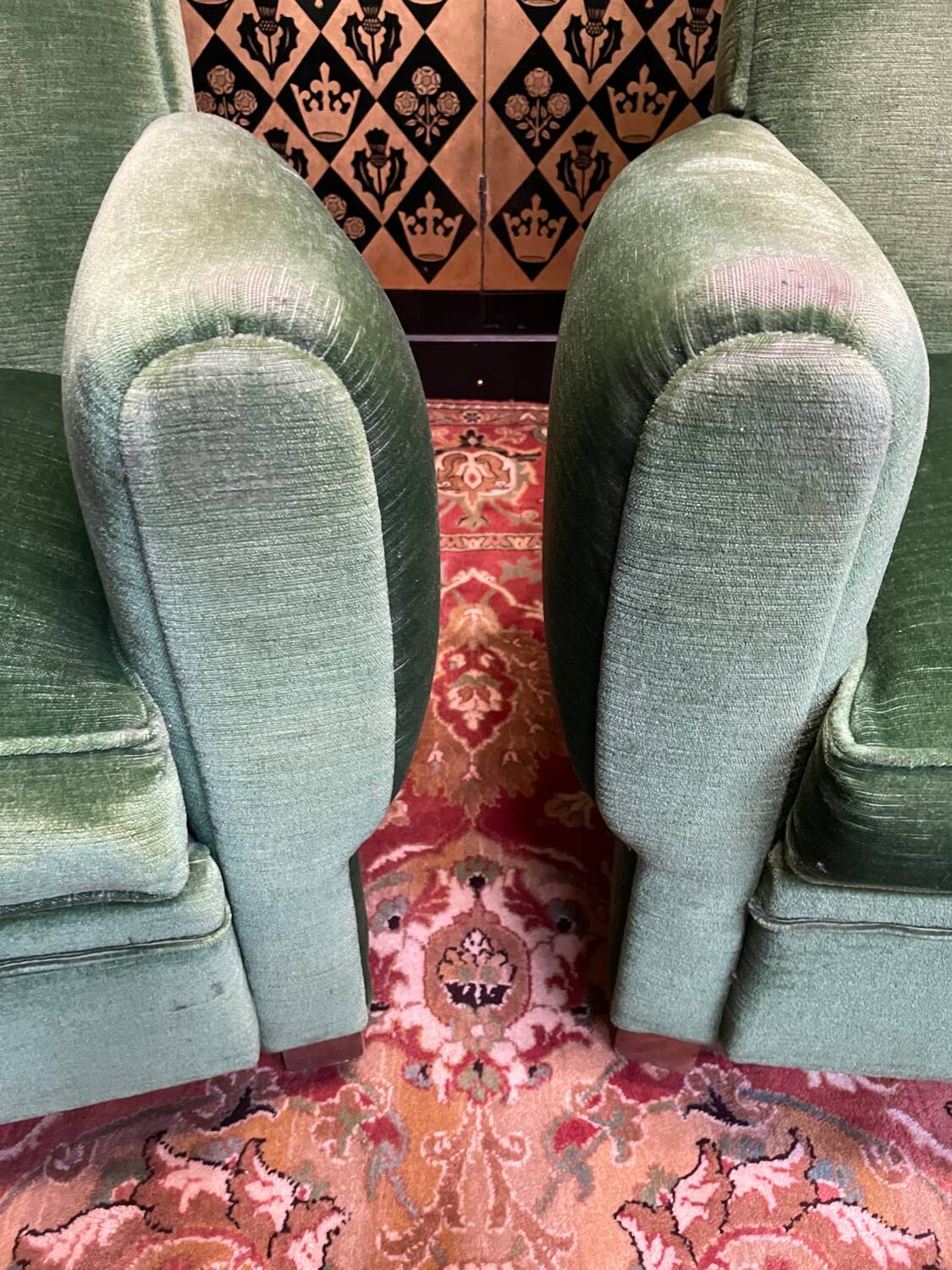 Pair of Art Deco club armchairs