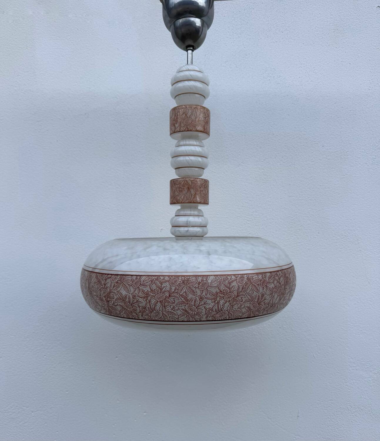 Art Deco glass lustre Czechoslovakia