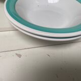Ensemble de 6 assiettes en porcelaine multicolore
