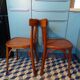 Paire de chaises de bistrot vintage