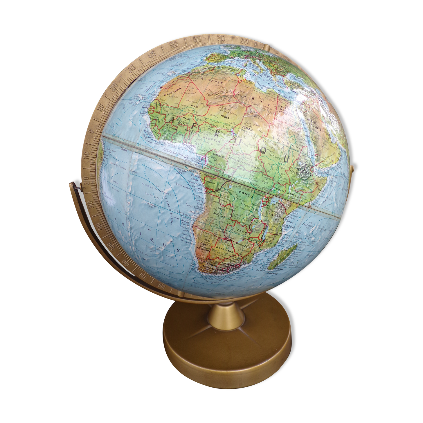 Globe terrestre en relief Selency