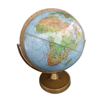 Earth globe in relief