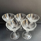 Champagne Glasses (5) - Mid-century modern - Crystal