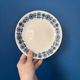 Set of 6 dessert plates Lunéville Blue Flowers – Vintage crockery