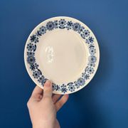 Set of 6 dessert plates Lunéville Blue Flowers – Vintage crockery