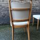 série de 8 chaises vintage skaï et bois