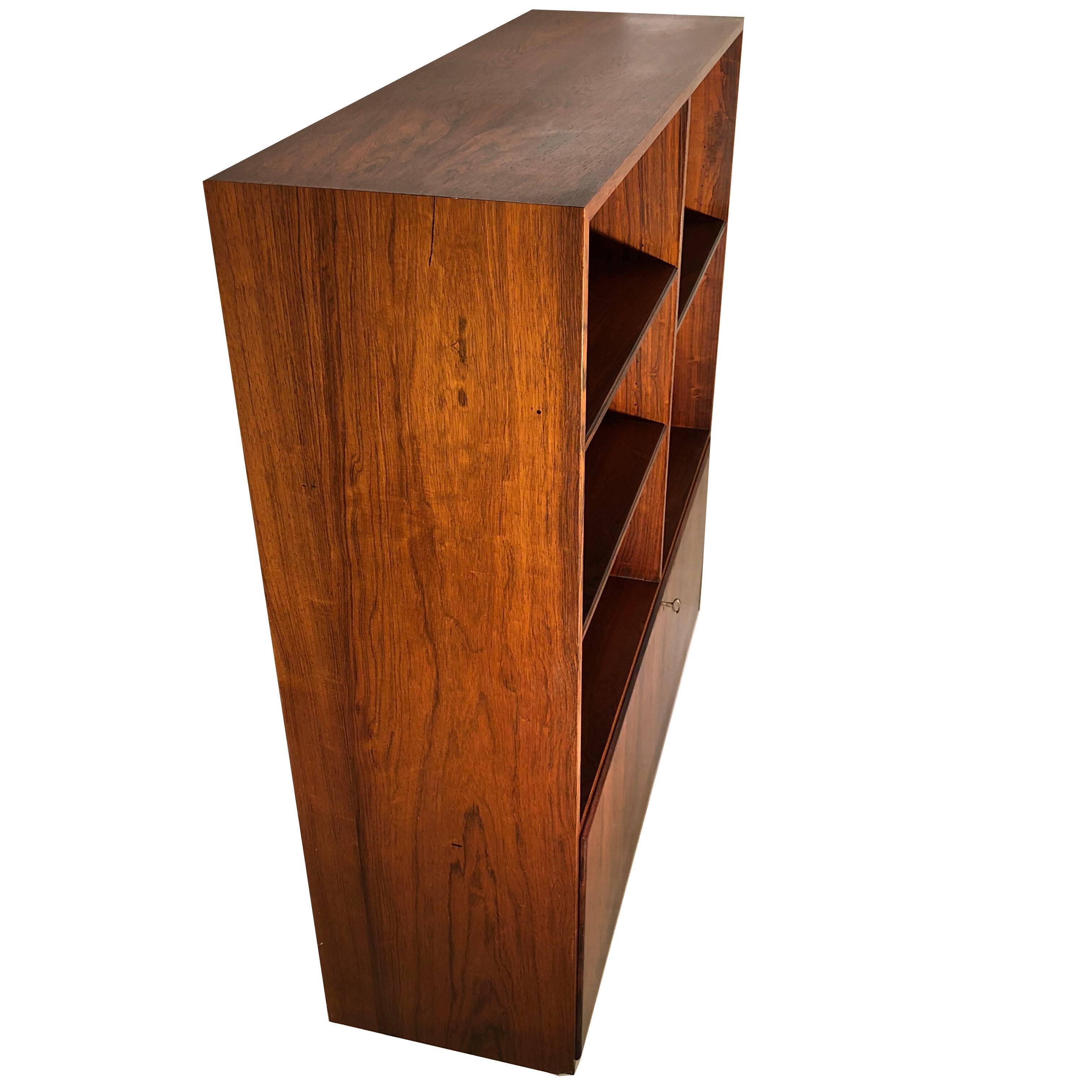 Scandinavian bookcase in the 1960s rosewood