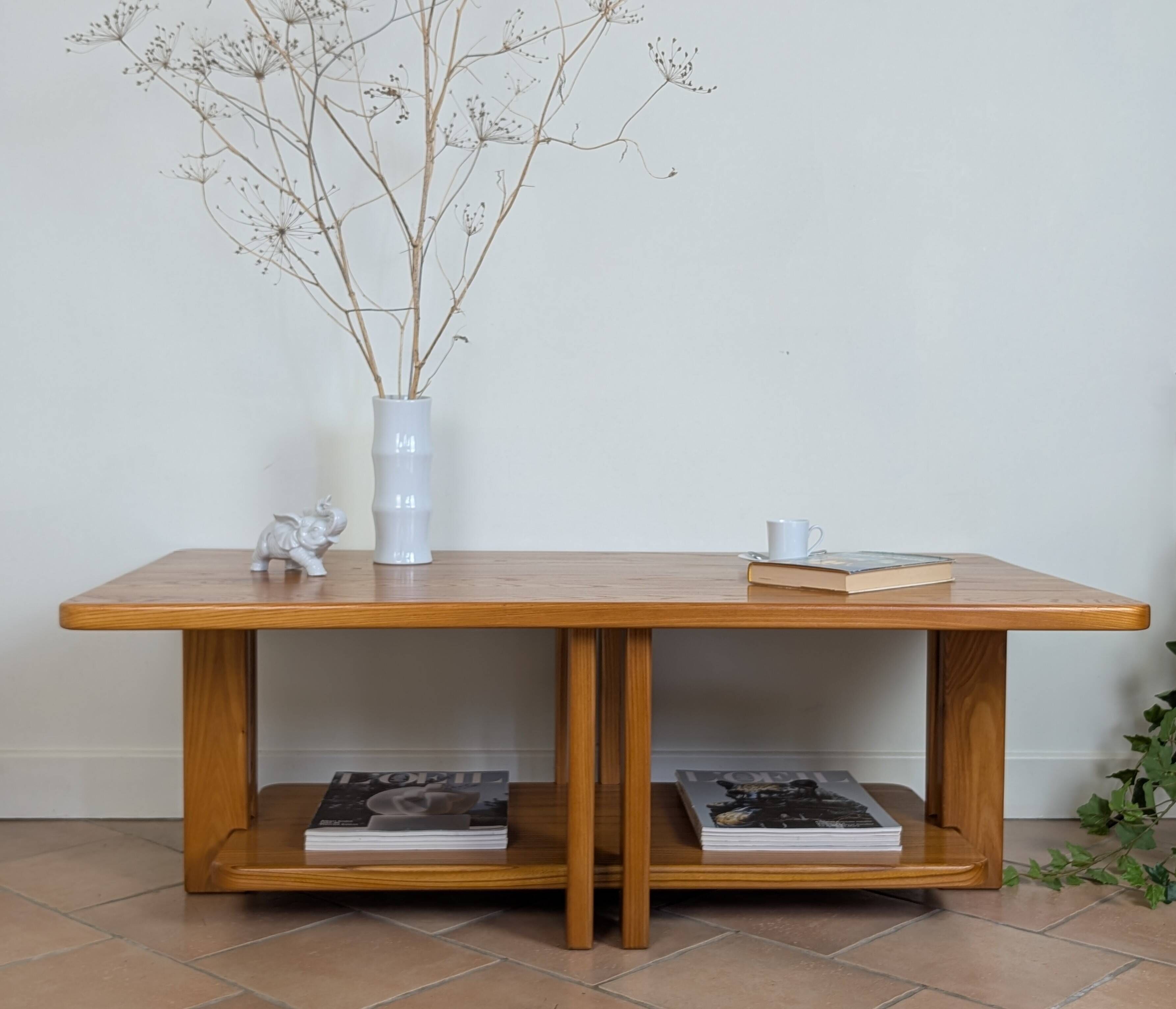 Table basse en orme 80'
