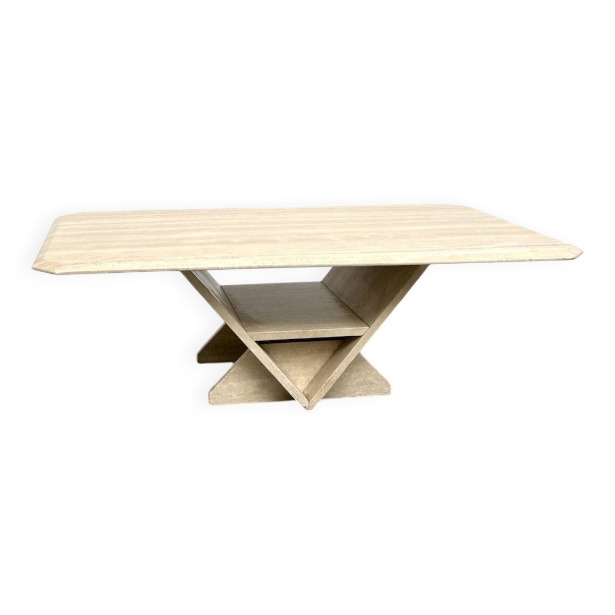 Travertine coffee table, Italy 1970