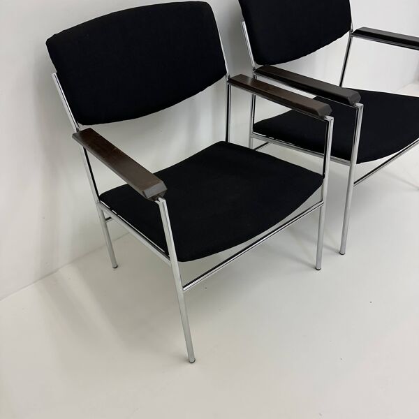 Fauteuil lounge minimaliste Gijs van der Sluis, années 1970