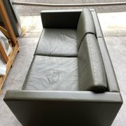 Pfister sofa for Knoll in khaki leather