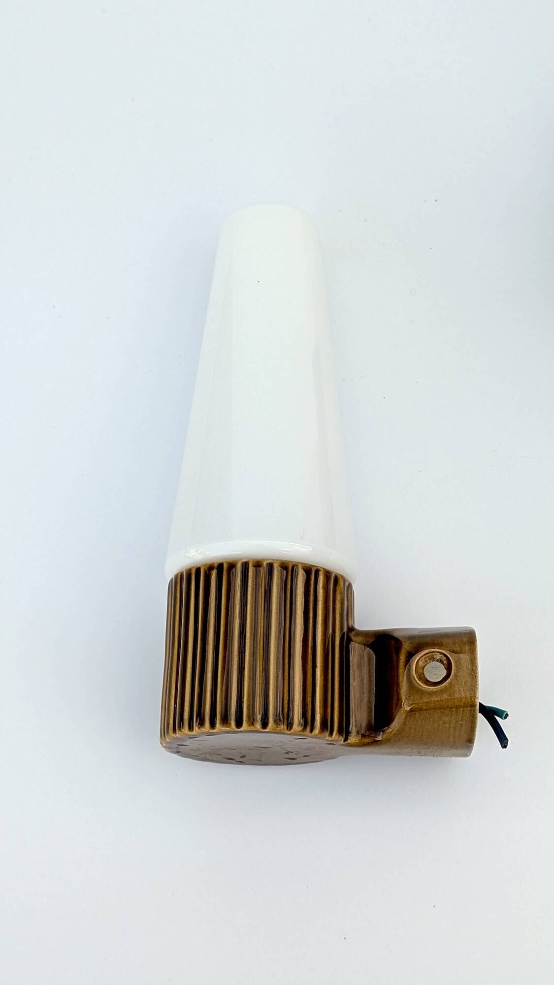 Pair of mustard-coloured ceramic wall lights IFÖ -Hans-Agne Jakobsson