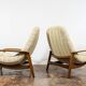 Pair of "Scoope" Lounge Chairs by R. Huber 1960's