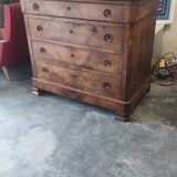 Walnut chest of drawers circa 1880 marble top