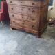 Walnut chest of drawers circa 1880 with marble top
