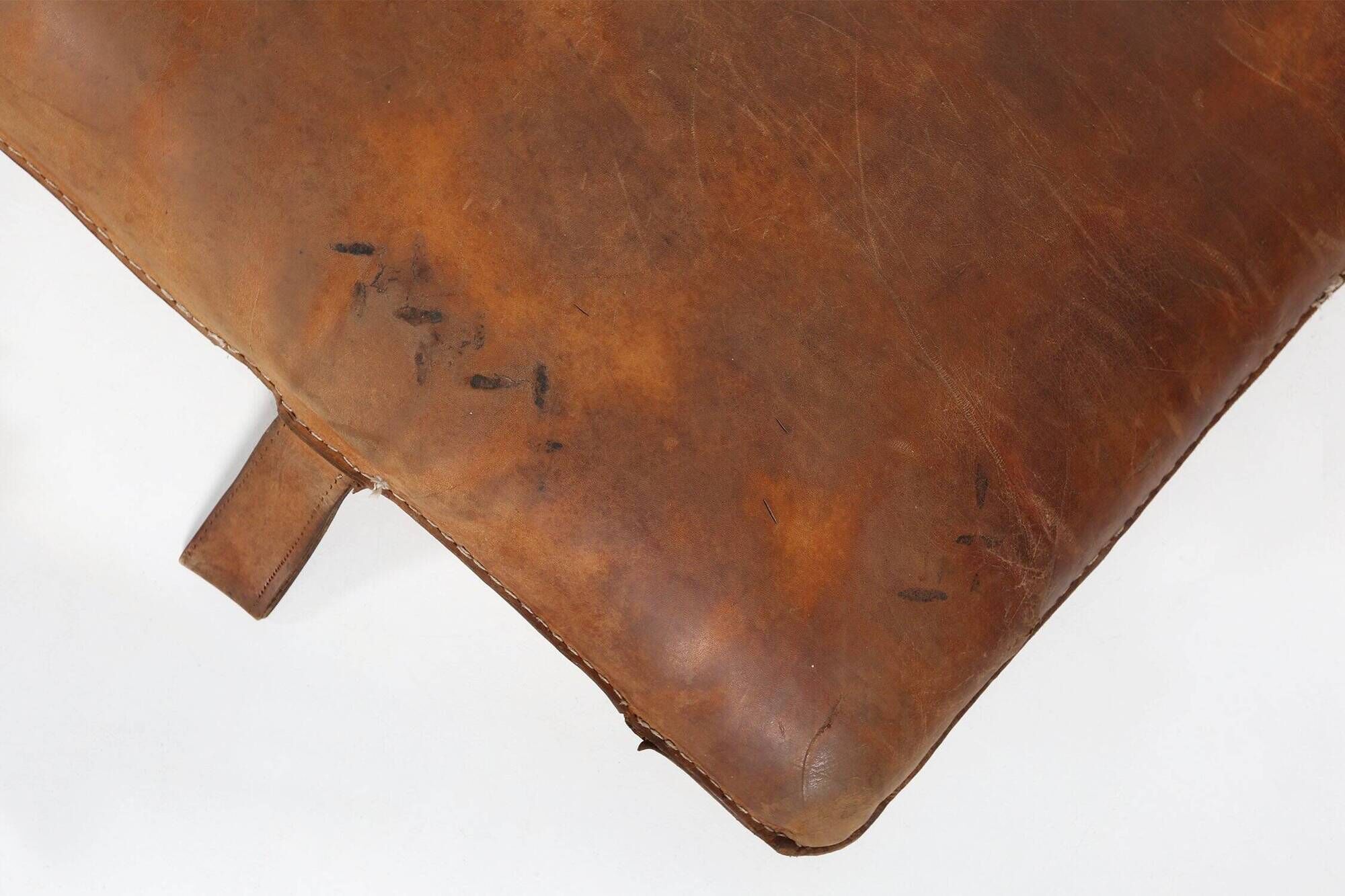 Vintage Thick Leather Gym Mat, 1930s