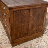 Meuble de métier, de mercerie double face à 20 tiroirs