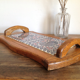 Wood ceramic platter